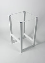 Stelaż metalowy do hokera biały Simple Frame