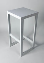 Hoker metalowy biały Simple Frame Classic 70 cm