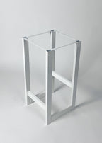 Stelaż metalowy do hokera biały Simple Frame