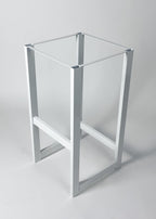 Stelaż metalowy do hokera biały Simple Frame